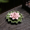 Lotus Leaf & Lotus Flower Porcelain Incense Burners PW-WG78E79-02-1