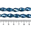 Transparent Electroplate Glass Beads Strands EGLA-N013-T4mm-B25-4