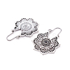 Bohemian Retro Style Alloy Dangle Hoop Earrings X1-EJEW-TAC0003-01AS-2