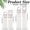 2 Bags Rectangle Felt Tab Blank Keychains KEYC-BC0001-25A-2