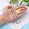 Tarnish Resistant Men's Jewelry Making 304 Stainless Steel Double Link Curb Chains CHS-A003C-0.8mm-5