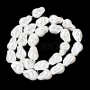 Electroplate Opaque Glass Imitation Pearl Beads Strands EGLA-H113-08A-2