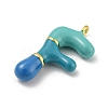 Brass Enamel Pendants KK-E093-03G-F-2