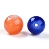 Baking Paint Imitation Jade Glass Beads DGLA-Q021-12mm-M-3