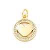 Brass Micro Pave Cubic Zirconia Pendants KK-D325-60G-02-1