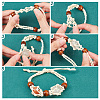 10Pcs 5 Colors Braided Nylon Cord Macrame Pouch Bracelet Making BJEW-PH0004-16-4