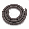 Handmade Polymer Clay Bead Strands CLAY-T002-6mm-40-2