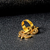 Alloy Rhinestone Adjustable Cuff Rings for Men FS-WGC468B-01-5