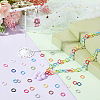 PandaHall Elite 225Pcs 15 Colors SPray Painted Zinc Alloy Jump Rings FIND-H0010-91A-5