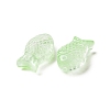 Transparent Spray Painted Glass Beads GLAA-I050-10G-2