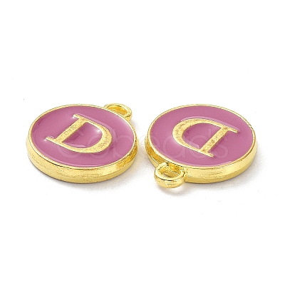 Golden Plated Alloy Enamel Charms ENAM-XCP0001-13D-1