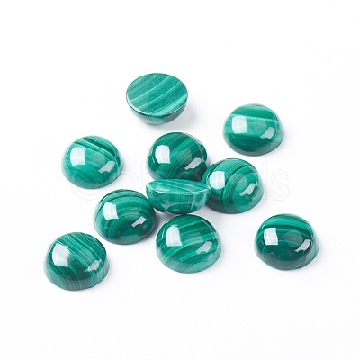 Natural Malachite Cabochons G-E557-06D-1