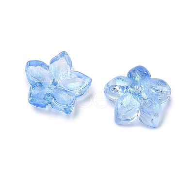 Dyed & Heated Glass Bead Caps X-GLAA-Z019-02N-1