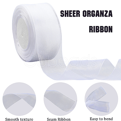 1 Rolls Sheer Organza Ribbon SRIB-CY0001-22C-10-1
