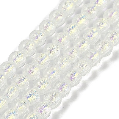 Handmade Foil Lampwork Beads Strands FOIL-K003-06A-10-1