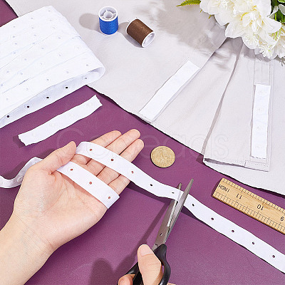 10 Yards Plastic Snap Button Tape FIND-HY0004-79A-1
