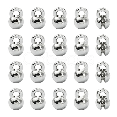 20Pcs Brass Bead Tips KK-FS0002-18P-1
