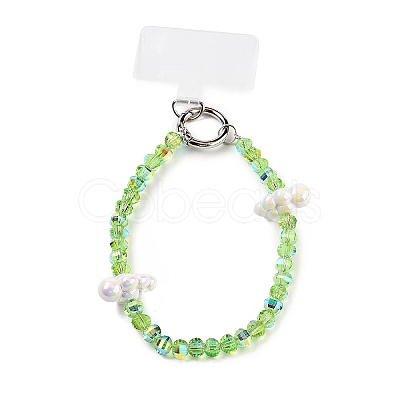 Alloy & Glass & Acrylic Beads Mobile Straps AJEW-H153-02P-07-1