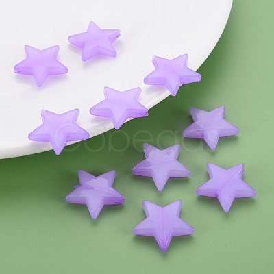Imitation Jelly Acrylic Beads MACR-S373-90-E04-1