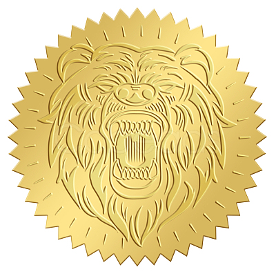 Plastic Self Adhesive Gold Foil Embossed Stickers DIY-WH0211-315-1