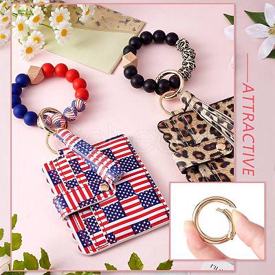 Leather Wristlet Keychain Bracelet Wallet for Women JX633A-1