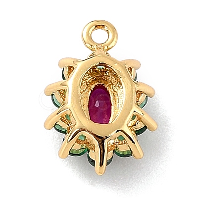 Eco-Friendly Brass Micro Pave Cubic Zirconia Charms ZIRC-C027-12G-02-RS-1