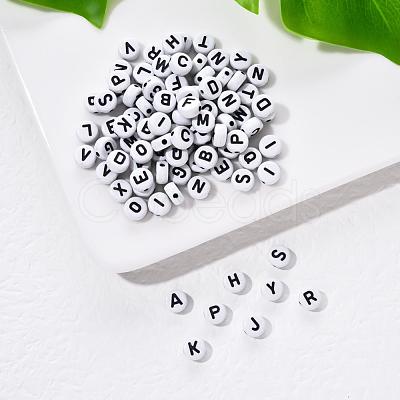 Craft White Acrylic Beads SACR-YW0001-08-1