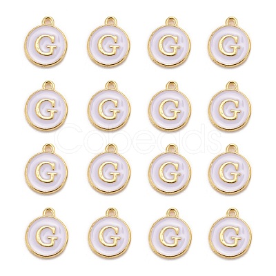 Golden Plated Alloy Charms X-ENAM-S118-01G-1
