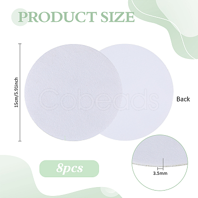 8Pcs Self-adhesive Felt Pad DIY-PH0035-04B-1