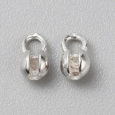 925 Sterling Silver Bead Tips STER-WH0004-048B-1