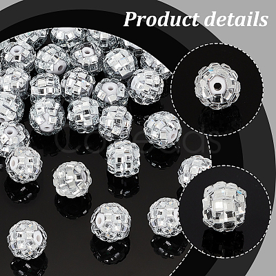 Plastic Rhinestone Beads KY-PH0001-96-1