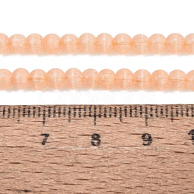 Glass Imitation Cat Eye Beads Strands GLAA-N075-01A-10-1