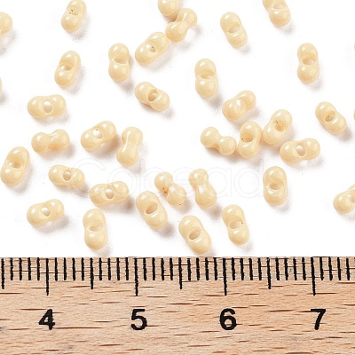 Baking Paint Glass Seed Beads SEED-A033-05G-1