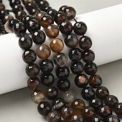 Natural Agate Beads Strands G-M437-C01-01Y-1