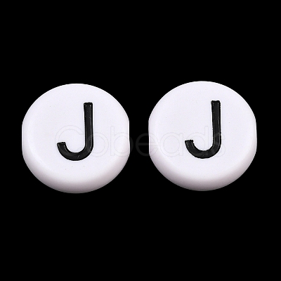 Opaque White Acrylic European Beads AC-CBA3BDD-01J-1