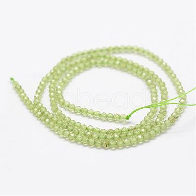 Natural Olive Quartz Beads Strands G-K185-17-1