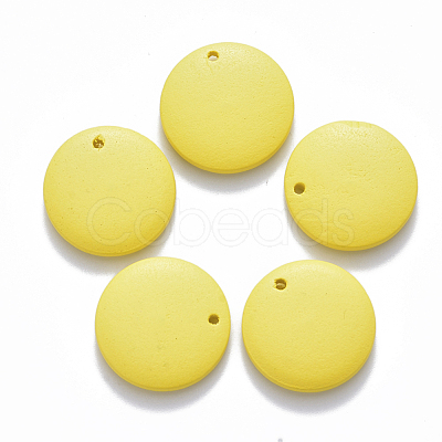 Painted Wood Pendants WOOD-Q040-018A-A03-1