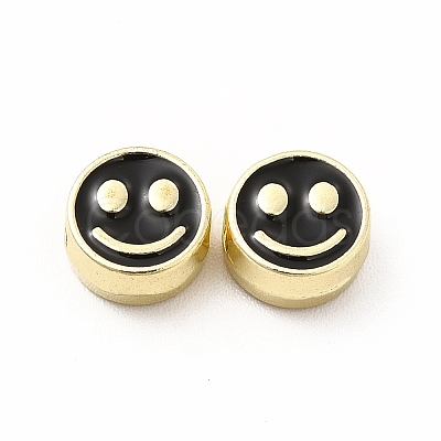 Rack Plating Alloy Enamel Beads FIND-G051-01LG-06-1