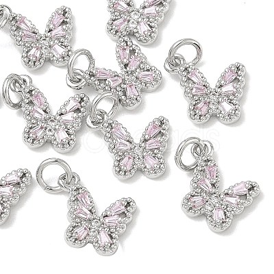 SHEGRACE Brass Pave Clear Cubic Zirconia Pendants XGRQ3Q731-628P-C-1