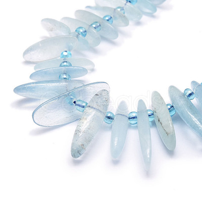 Natural Aquamarine Beads Strands G-E569-O05-1