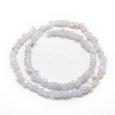 Natural Blue Lace Agate Beads Strands G-F465-03-1