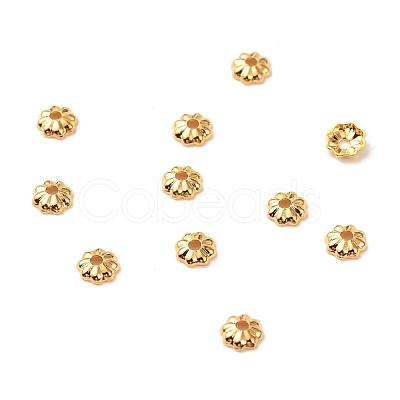Brass Bead Cap X-KK-F824-028G-1
