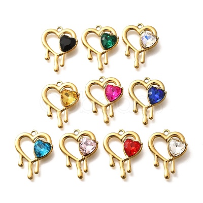304 Stainless Steel Pendants STAS-Q346-10G-1