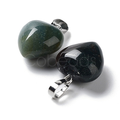 Natural Moss Agate Pendants G-I311-A08-1