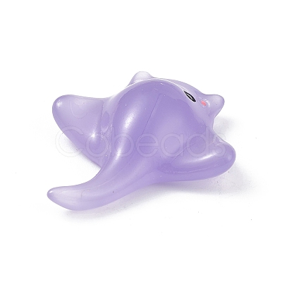 Luminous Resin Sea Animals Display Decoration X-DJEW-R007-02E-1