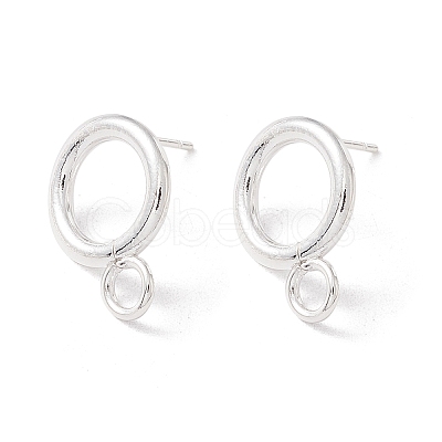 304 Stainless Steel Stud Earring Findings X-STAS-P308-02A-S-1