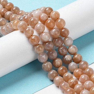 Natural Sunstone Beads Strands G-N327-01C-03-1