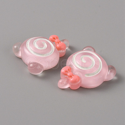 Opaque Resin Cabochons RESI-WH0035-03C-1