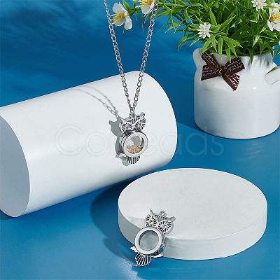 2Pcs 304 Stainless Stee Locket Pendants STAS-UN0061-52-1