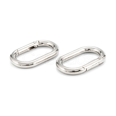 Zinc Alloy Spring Gate Rings PALLOY-L233-07B-P-1